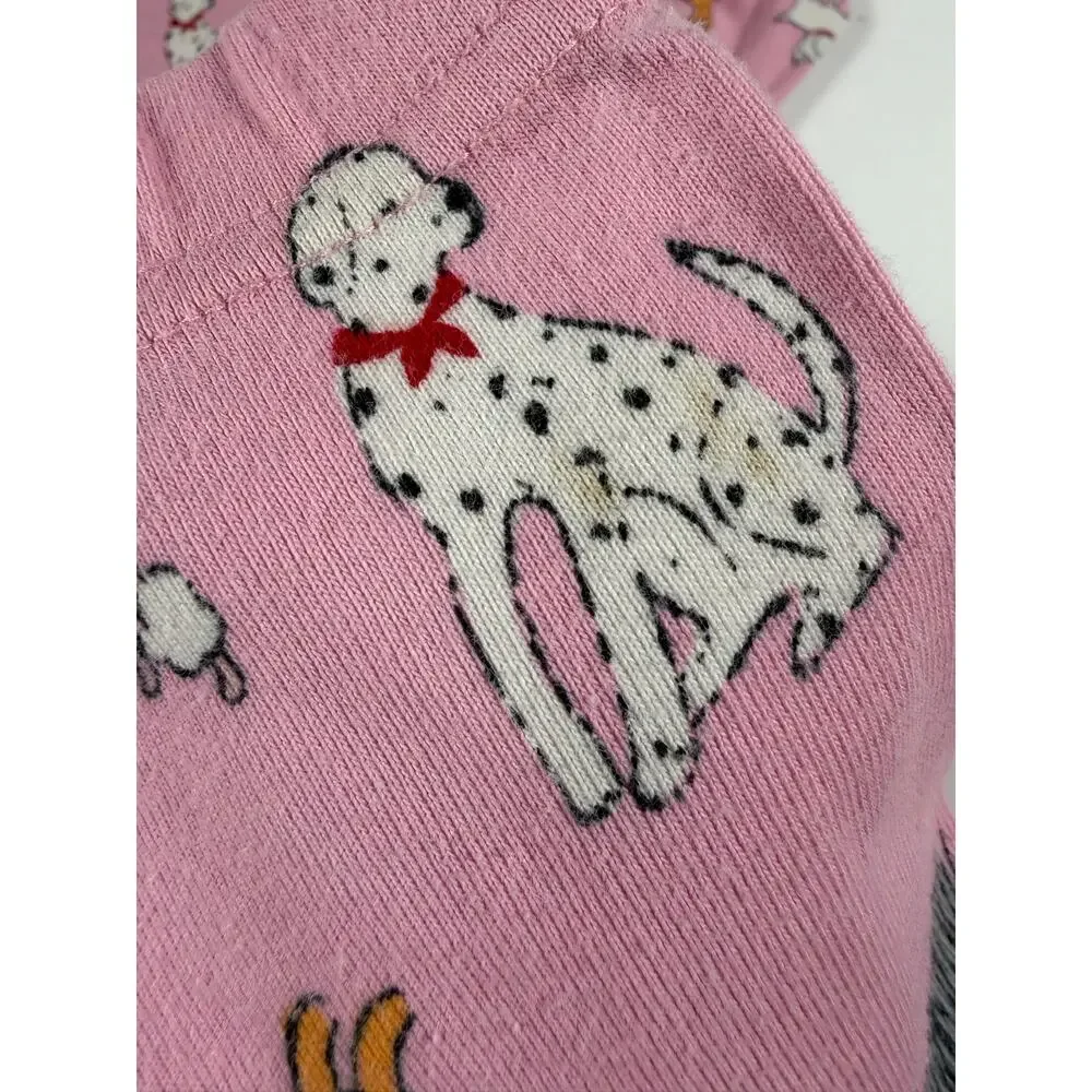Hanna Andersson Organic Cotton Dog Print Pajama Set Pink Size 4